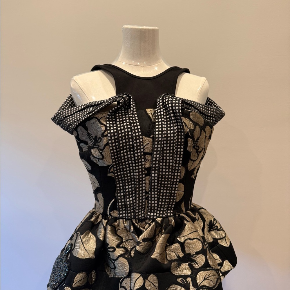 Maticevski Black Satin Fabric
